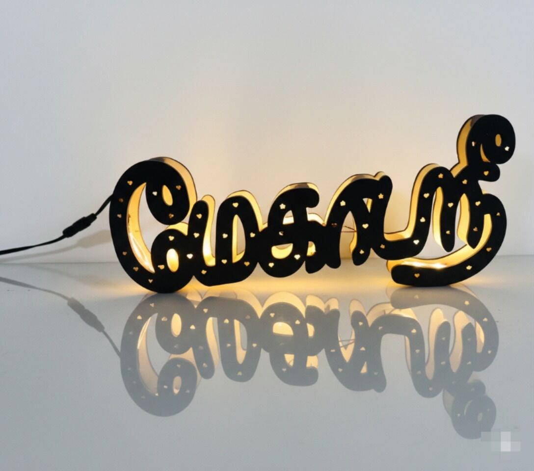 WOODEN NAME BOARD NIGHT LAMP - Image 4