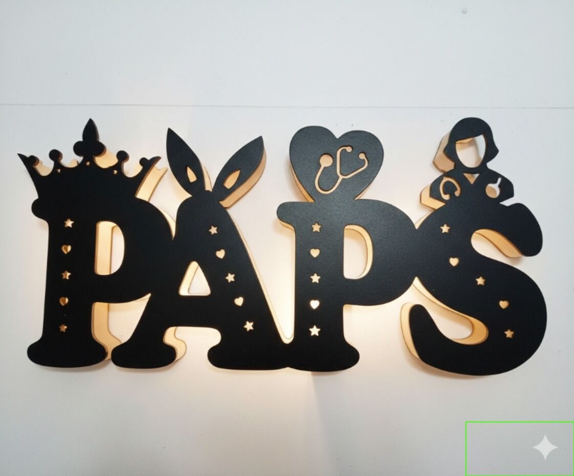 WOODEN NAME BOARD NIGHT LAMP - Image 2
